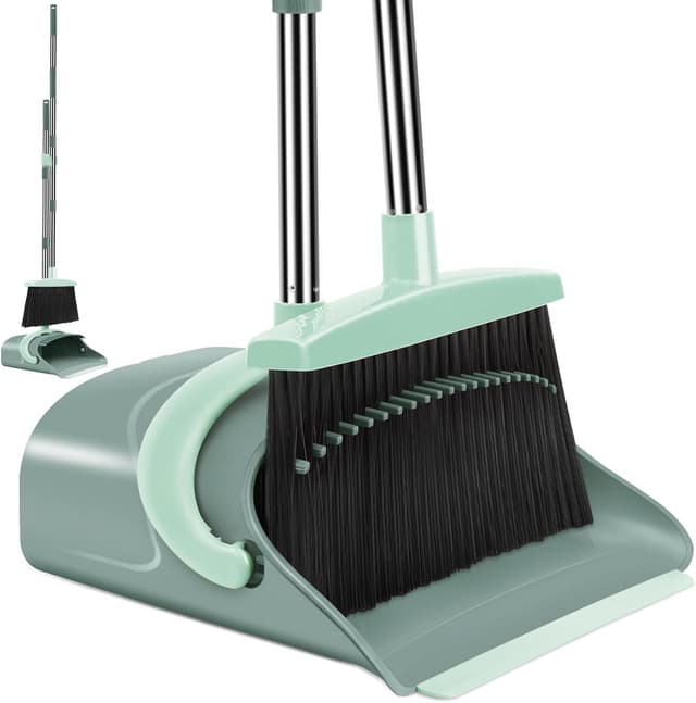 Imagen de Ivandar Long-Handle Broom and Dustpan Set 51.2 in en OfertitasTOP