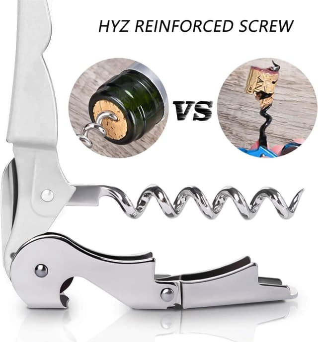 Detalle de HYZ 2-Pack Wine Opener Waiter Corkscrew 🍷