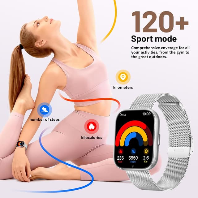 Thumbnail 2 de SLOKSFil Montre Connectée Femme 1,75"