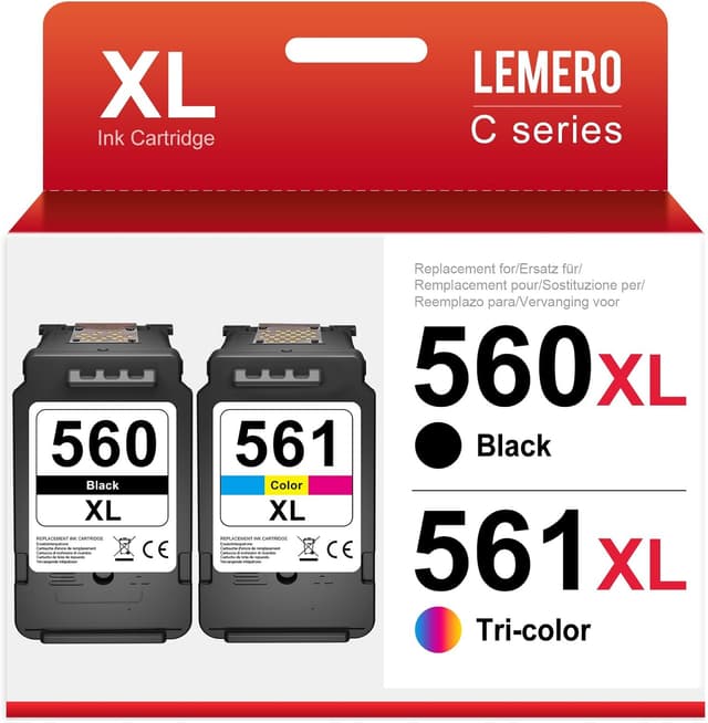 Imagen de Lemero 560/561XL Druckerpatronen Multipack 2er-Pack đš en OfertitasTOP