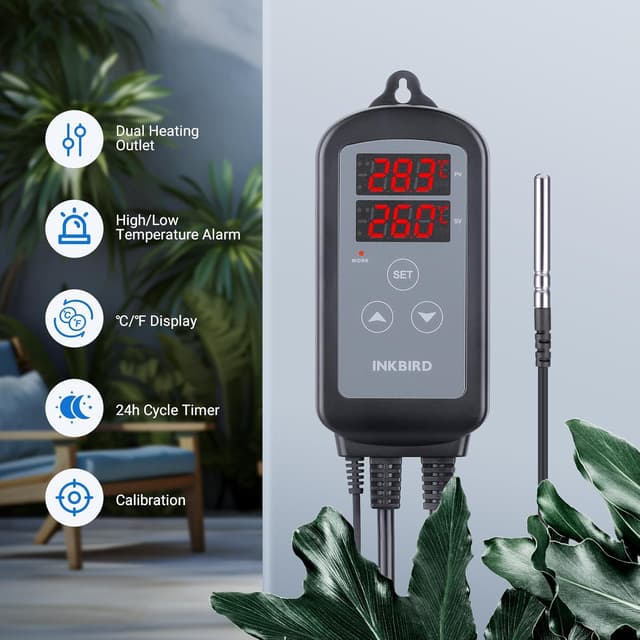 Thumbnail 1 de Inkbird ITC-2T Thermostat 2 Ausgänge für Terrarien