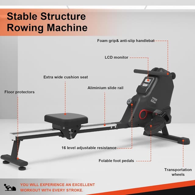 Thumbnail 4 de Máquina de Remo Neezee 16 niveles