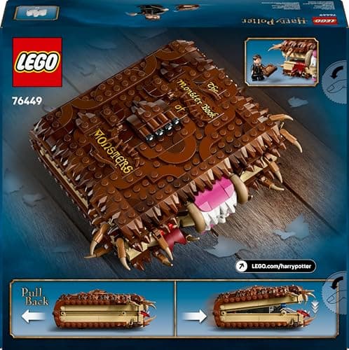 Thumbnail 10 de LEGO Harry Potter 76449 Monstruoso Libro de los Monstruos Mordedor con carga manual y minifigura de Neville Longbottom