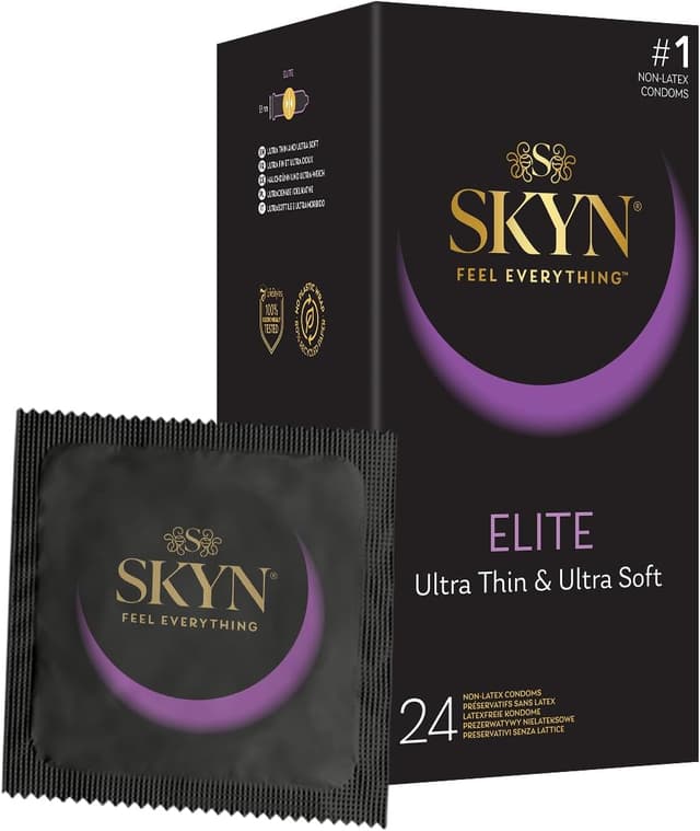 Detalle de SKYN Elite 53 mm condoms pack 24