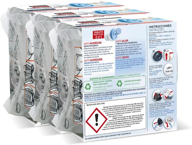 Detalle 2 de Rubson AERO 360º Recambios Neutros para Deshumidificador 🌬