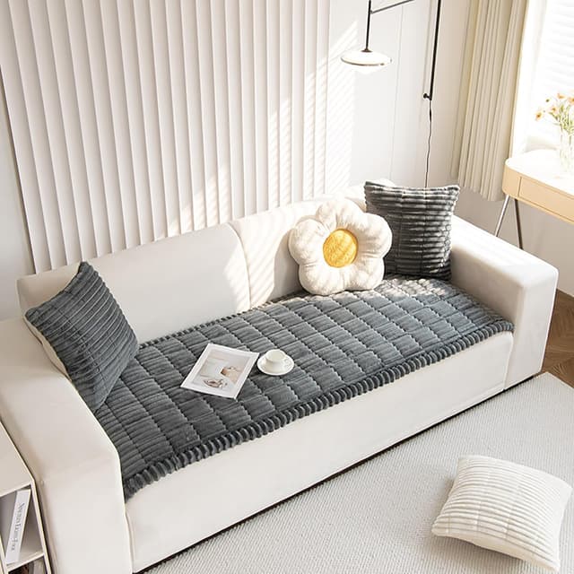 Detalle de ZQFFB Pet Couch Cover for Dogs — Washable Non-Slip Couch Protector for Sofas