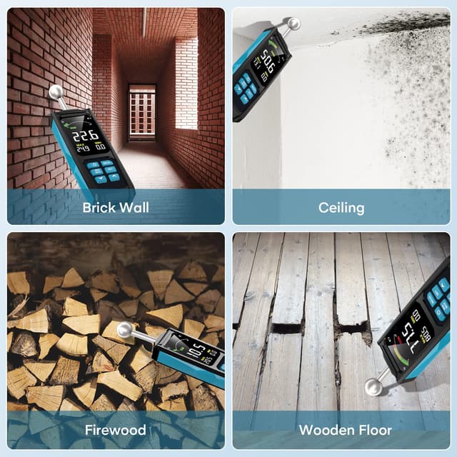 Thumbnail 6 de DURFICST Feuchtigkeitsmessgerät 3 Zoll HD