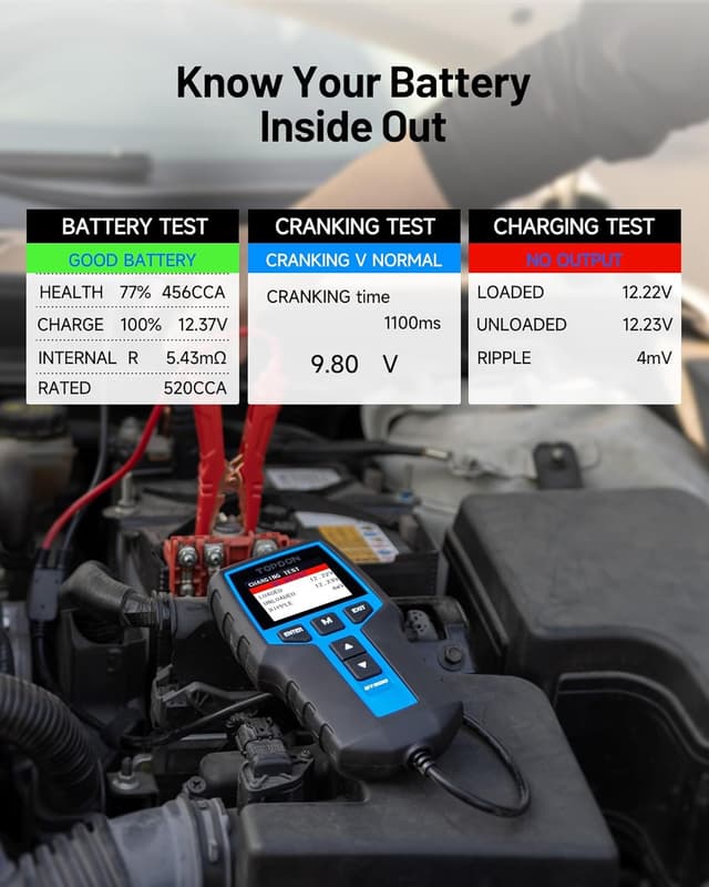 Thumbnail 2 de TOPDON BT200-A 12V/24V battery tester