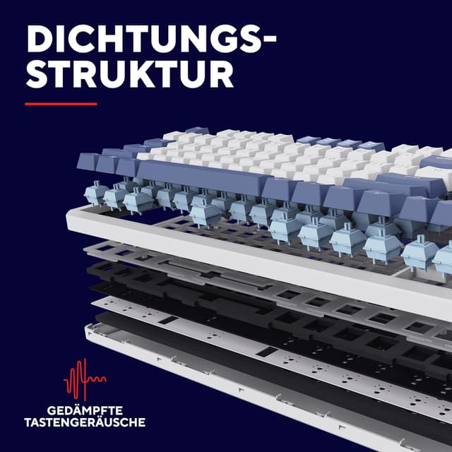 Detalle 2 de GXTrust 872 Xyra Gasket TKL mechanische Tastatur ⌨