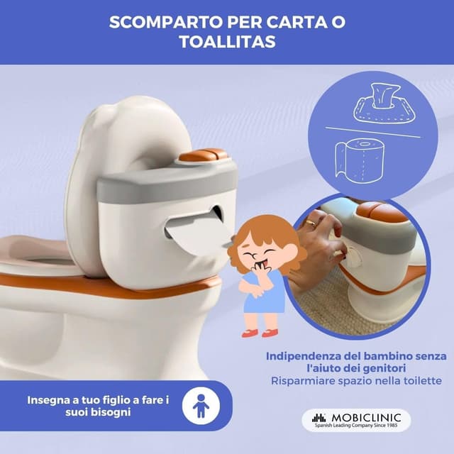 Detalle 1 de Mobiclinic Toikid vasino bambini 1-3 anni arancione
