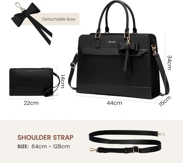 Thumbnail 4 de LOVEVOOK Handtasche 17,3 Zoll Damen Laptoptasche