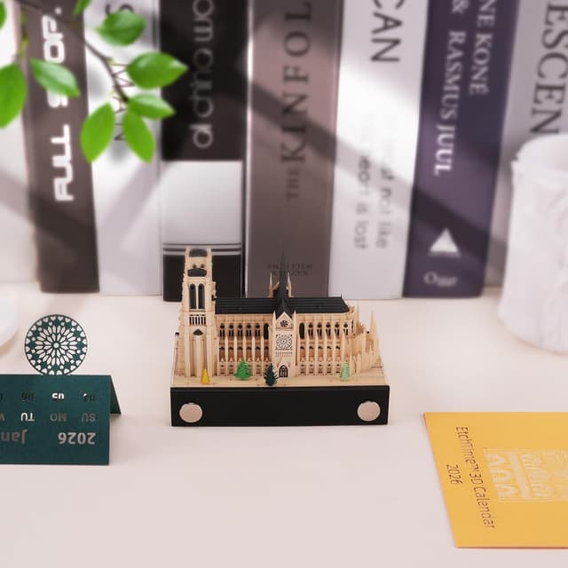 Detalle 2 de Calendario 3D Notre-Dame 2026 🗓