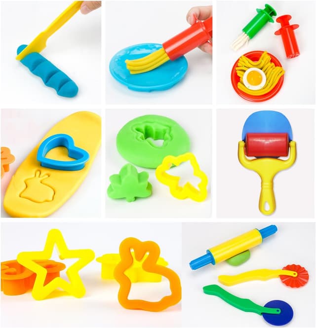 Detalle 2 de WONDERFORU Knetwerkzeug 23-teiliges Set 🎨