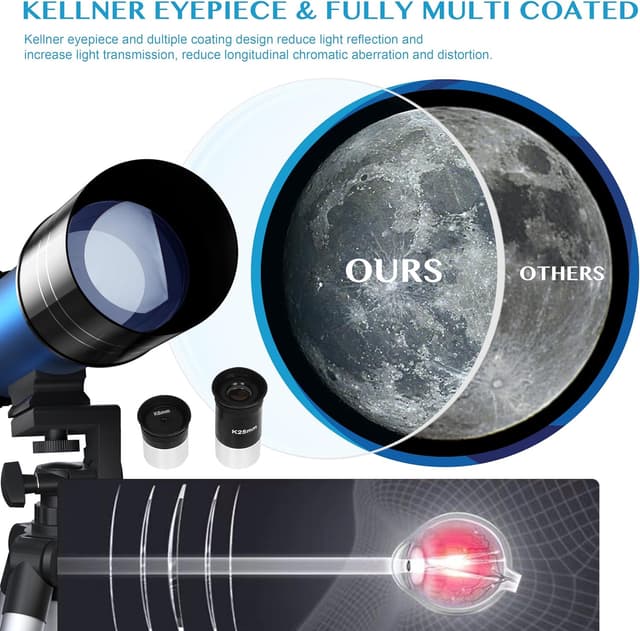 Thumbnail 2 de Aomekie 40070 70mm refractor telescope