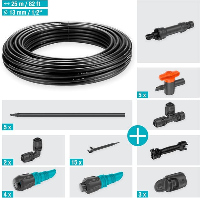 Detalle 1 de Gardena 13450-20 kit micro-irrigation goutte à goutte 60 m²