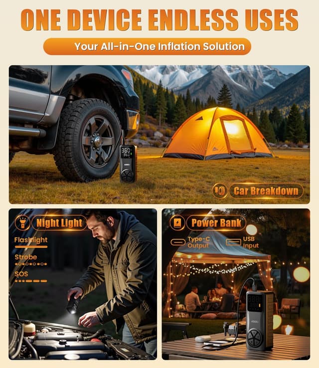 Thumbnail 6 de AOSKI 150PSI Portable Air Compressor