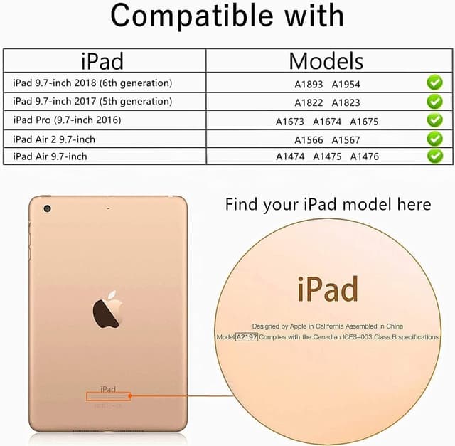 Detalle de TrendGate Lightweight Shockproof iPad 9.7 Case for Kids (6th/5th Gen 2018/2017) – Light Pink