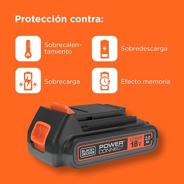 Thumbnail 6 de BLACK+DECKER BL2018-XJ 2,0 Ah batería 18V