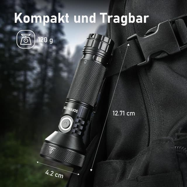 Detalle de Sofirn Lampe de Poche Rechargeable 697 M IF22A (Type-C) – 6 modes, IPX8
