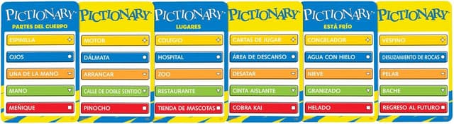 Detalle 2 de Mattel Games Pictionary Juego de mesa familiar 🎮 para niños y adultos