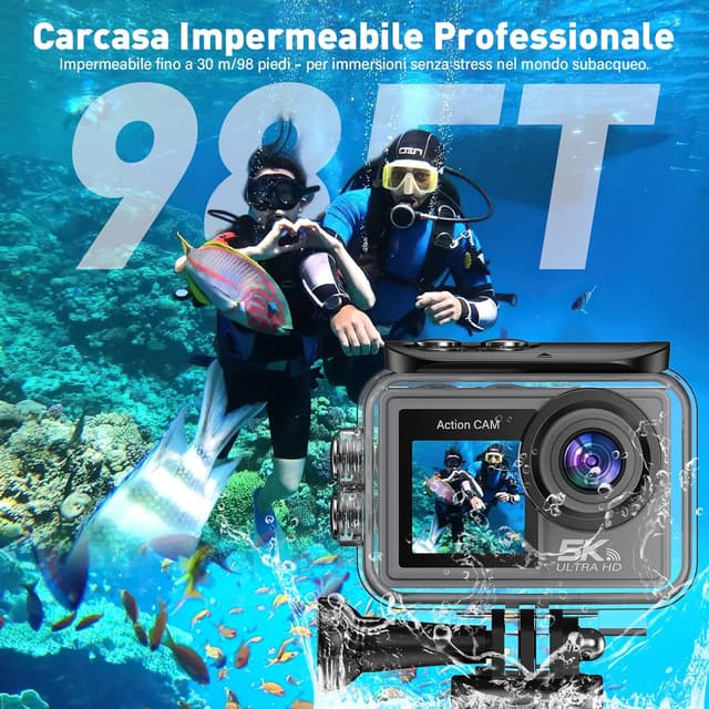 Detalle de Ruycllo Action Cam 5K 50MP per sport