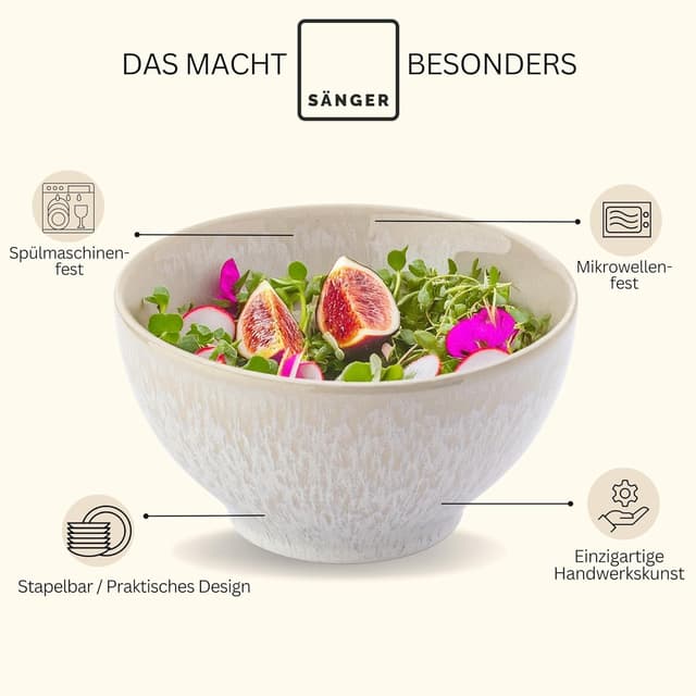 Detalle 2 de Sänger Korfu Schüssel Set 4 teilig 600 ml