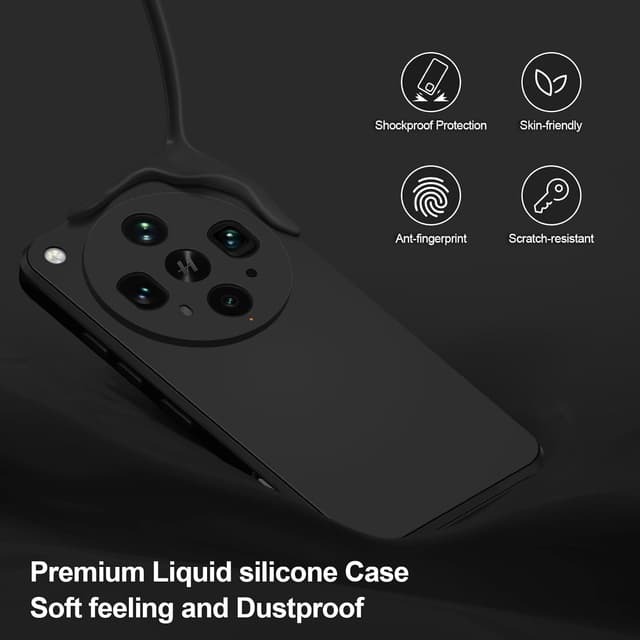 Detalle de Btstring Hülle für Oppo Find X8 Ultra (Silikon, ganzkörper) – schwarz