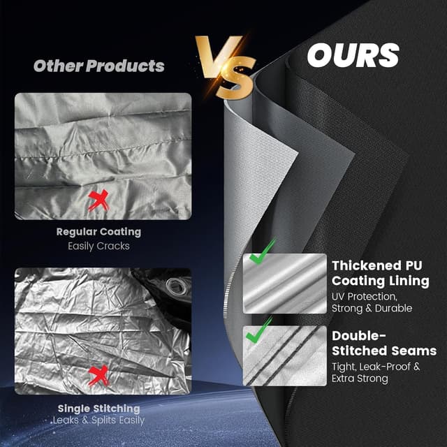 Detalle de MIDINGCHAI Motorrad Abdeckplane 4XL 420D