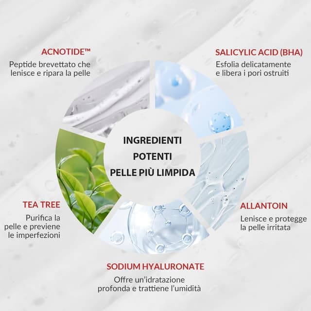 Detalle de MIZON Good Bye Blemish Soothing Gel Cream 55 ml, crema gel lenitiva per pelle grassa a tendenza acneica