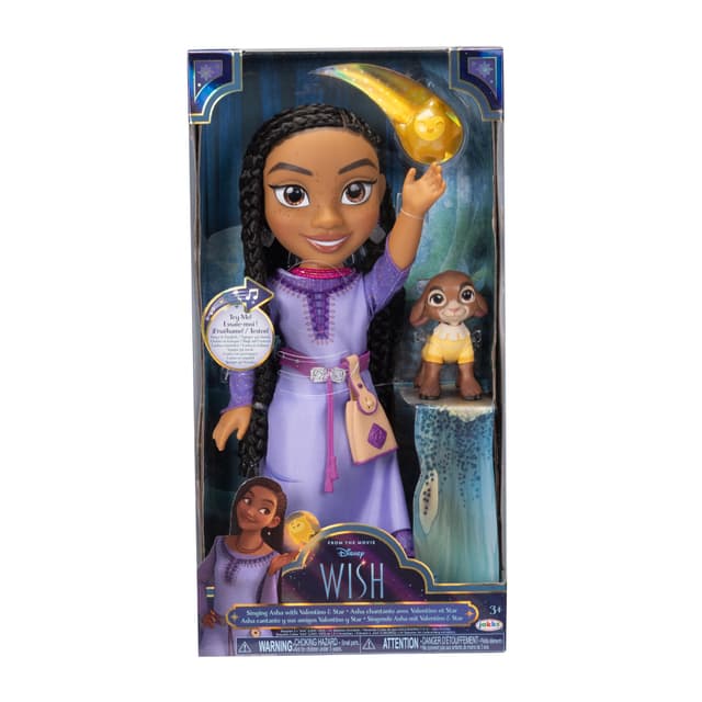Detalle 2 de Disney Muñeca Asha Musical 38 cm — muñeca musical para regalo