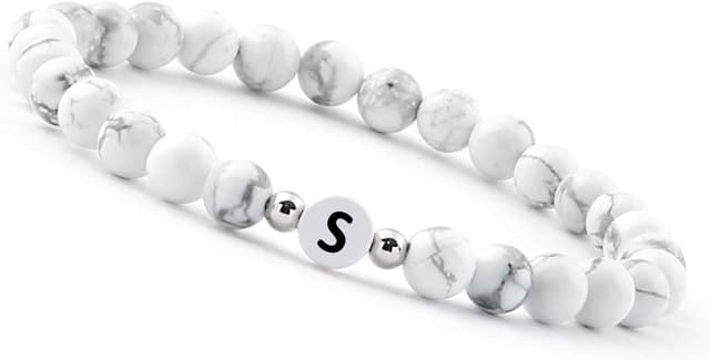 Detalle de GD GOOD.designs Pulsera pareja letra S 16–20 cm