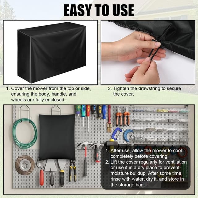 Thumbnail 4 de Housse tondeuse gazon AOOWU 210D 170 x 61