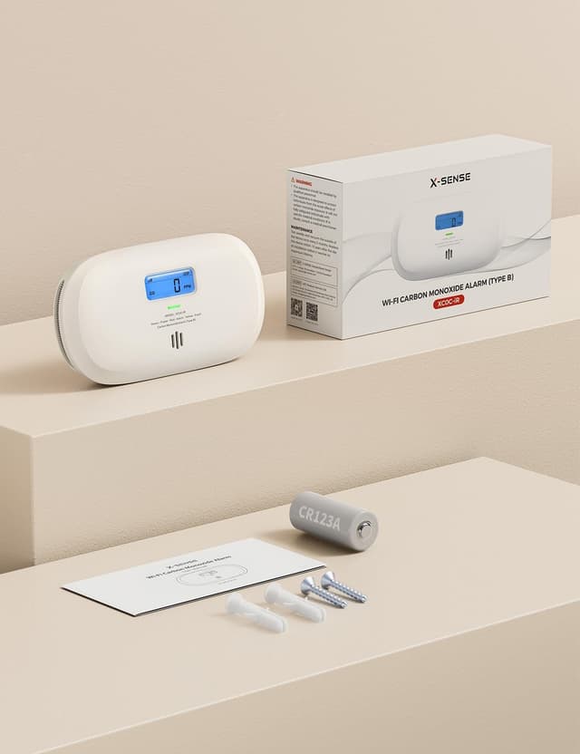 Thumbnail 3 de X-Sense XC0C-iR Kohlenmonoxidmelder mit LCD-Display