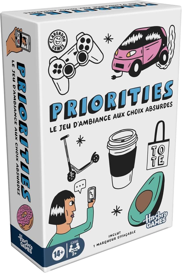 Detalle de Priorities, jeu de groupe (version française) — cartes pour classer ce que vos amis préfèrent