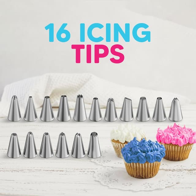 Detalle 2 de Riccle Piping Bags and Tips Set 124-Piece 🎂