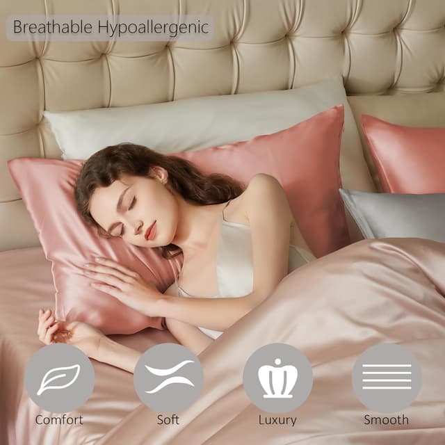 Thumbnail 2 de townssilk Federa seta 19momme 50x75 Salmone