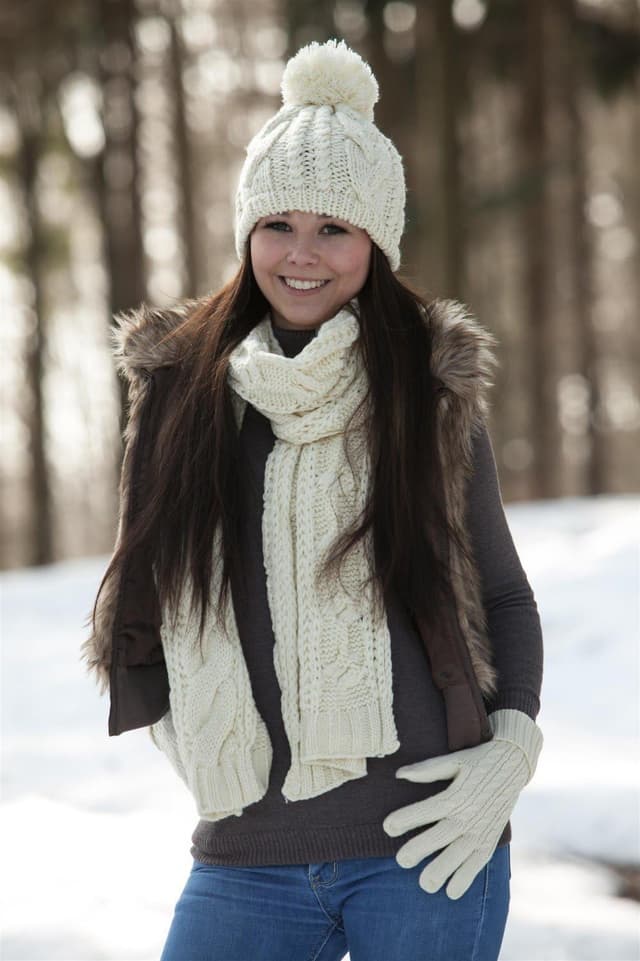 Thumbnail 4 de styleBREAKER set sciarpa cuffia guanti donna