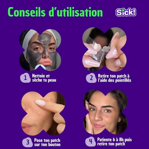 Thumbnail 5 de 32 patchs anti boutons Sick! 4 couleurs ⚙