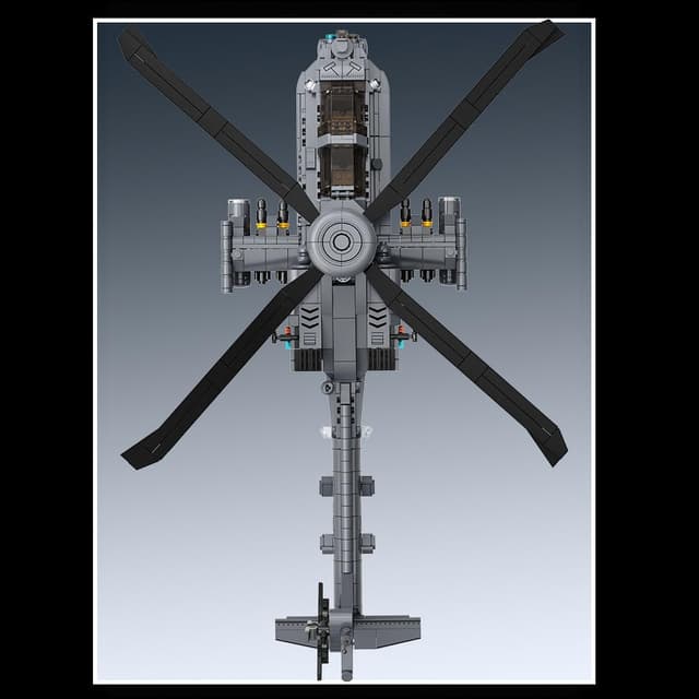 Detalle 2 de MISINI M8023 AH-64 Apache Langbogen Blockset im Maßstab 1:35 (1.383 Teile)