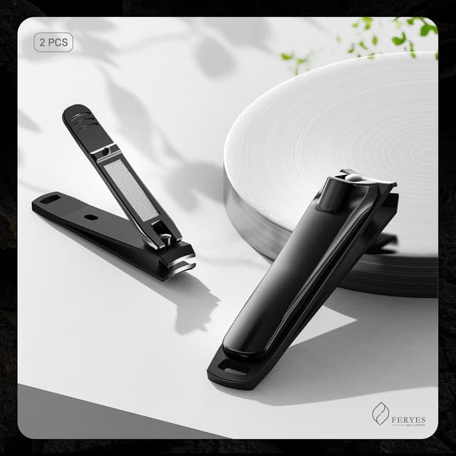Thumbnail 6 de FERYES Elegant Nail Clippers 2-Piece Set (Toe & Finger) – Black
