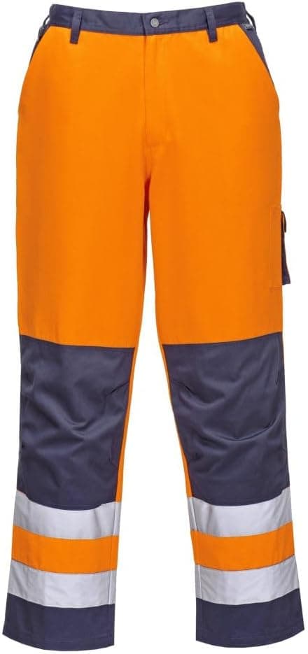 Detalle de Portwest TX51 pantaloni ad alta visibilità da uomo con bande riflettenti e retrovita elastico