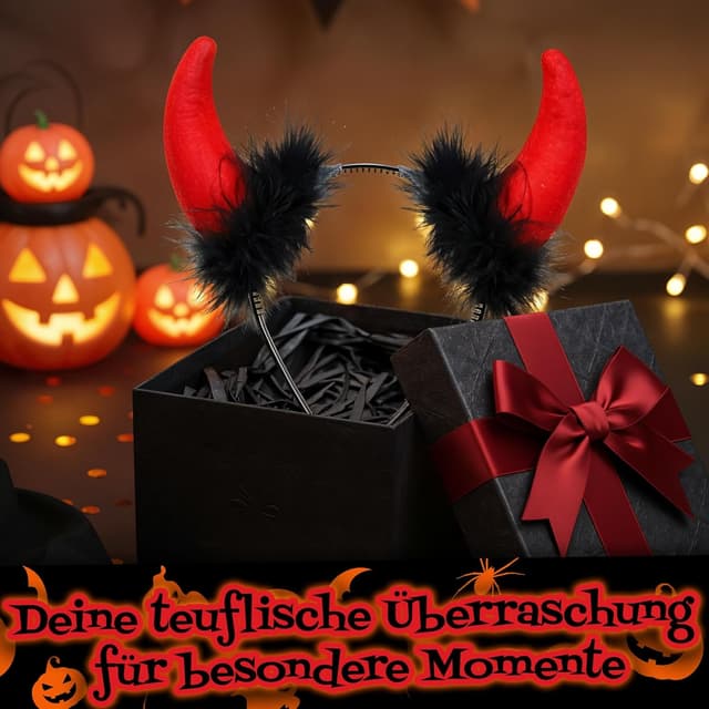Thumbnail 6 de Hatstar Teufelshörner Haarreif Einheitsgröße 🎭