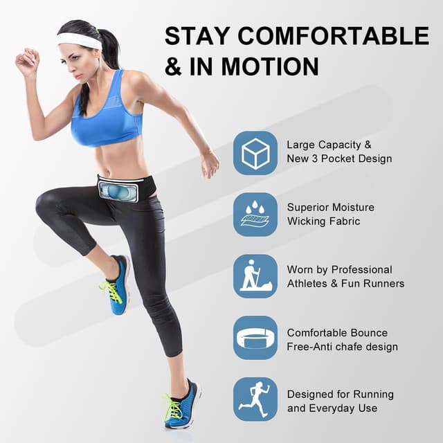 Detalle 2 de Running Belt Phone Holder for Slim Waist Pack