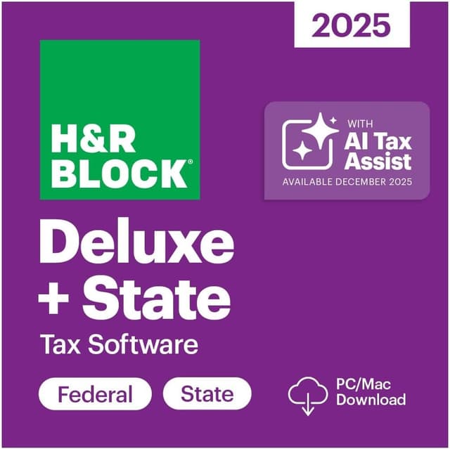 Imagen de H&R Block Deluxe 2025 Tax Software 🧾 en OfertitasTOP