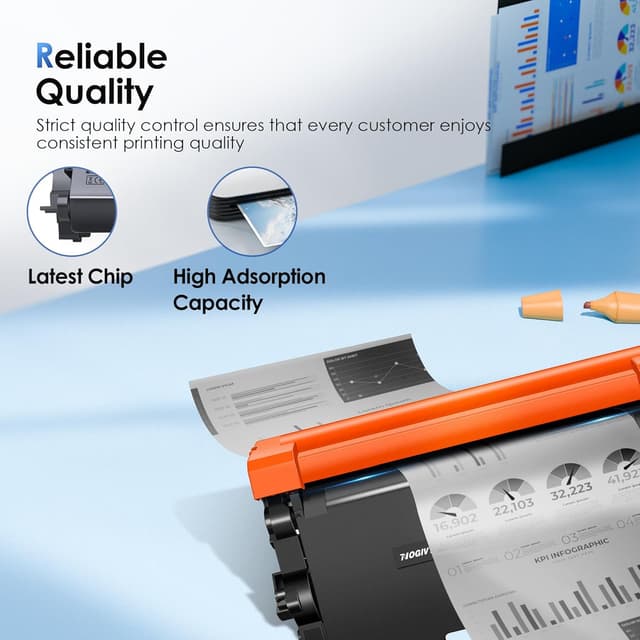 Thumbnail 4 de NOGIVY TN3480 Compatible Black Toner 2-pack 🖨