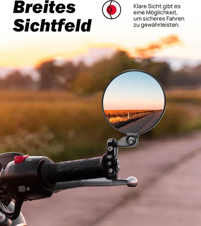 Thumbnail 3 de KEMIMOTO CNC Motorradspiegel 360° drehbar