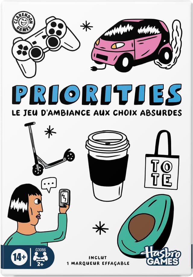 Detalle de Priorities, jeu de groupe (version française) — cartes pour classer ce que vos amis préfèrent
