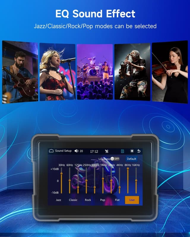 Thumbnail 4 de Rimoody Inalámbrico Carplay Moto 7'' Pantalla IP67