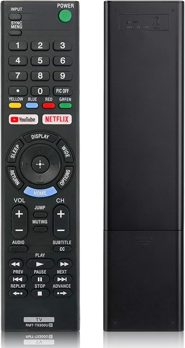 Detalle de ZYK Universal Remote Control for Sony TV (RMT-TX300U / RMT-TX100U Replacement) with YouTube & Netflix Buttons