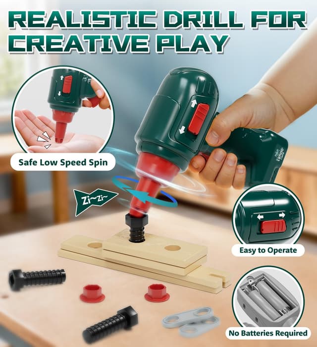 Thumbnail 2 de Lehoo Castle Cassetta Attrezzi Bambini 6 pezzi